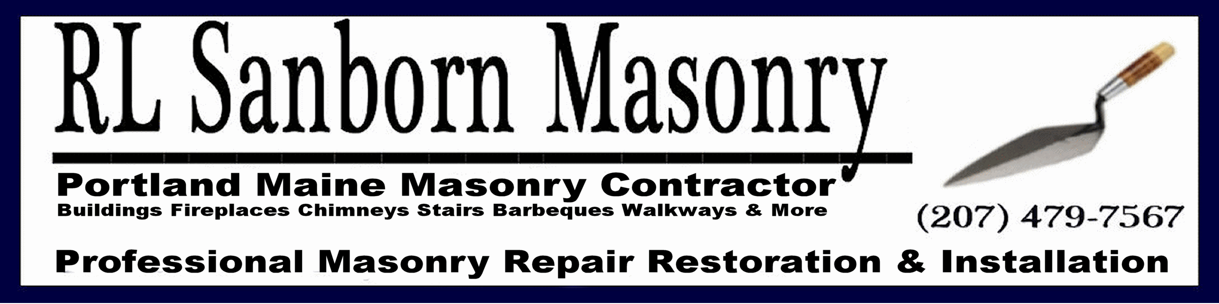 RL Sanborn Masonry Portland Maine Masonry Company