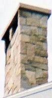 Granite chimney with cap