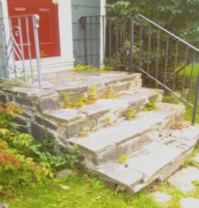 Stone steps need restoration